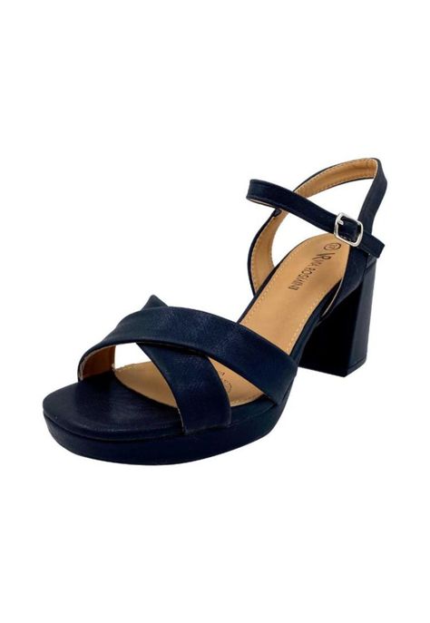 Sandalia Mujer Negro Genne Via Rosmini-0