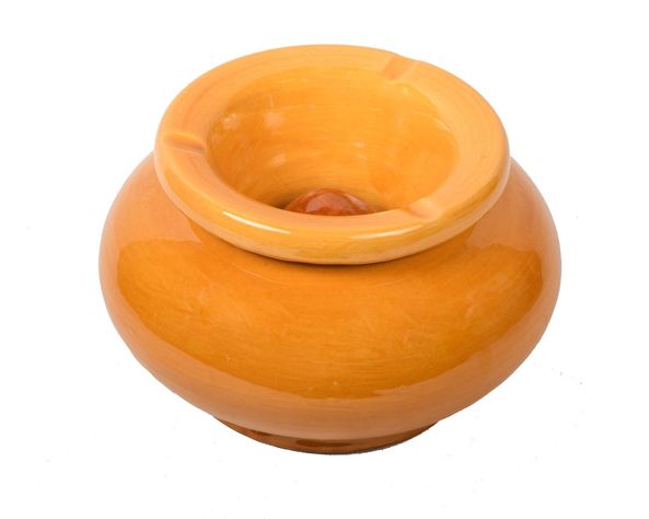CENICERO AMARILLO SERGHINI 20 CM-1