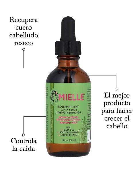 Mielle Organics Aceite potencializador de crecimiento - Romero y Menta-1