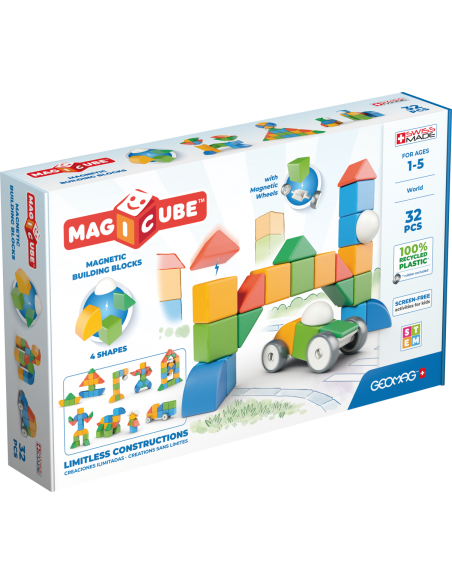 Figuras Magnéticas MAGICUBE Mundo 32U-Línea Eco-0