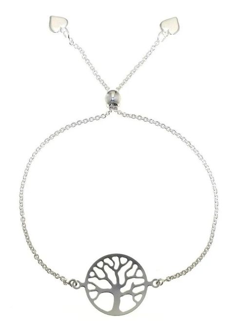 PULSERA AJUSTABLE ARBOL DE LA VIDA EN PLATA ITALIANA 925-3