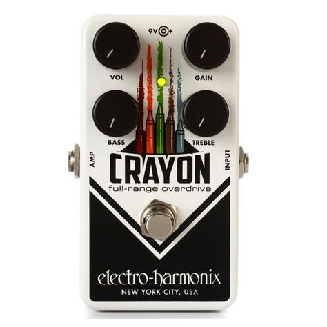Pedal de Efecto Overdrive Electro-Harmonix para Guitarra Eléctrica Crayon 69 Full-rango -0