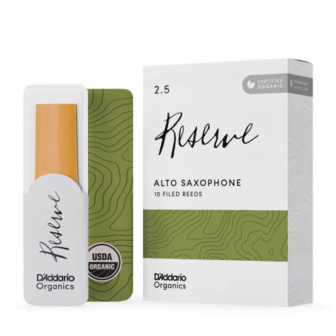 Cañas Saxo Alto 2.5 Organic Reserve Pack 10 Daddario-0