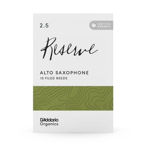 Cañas Saxo Alto 2.5 Organic Reserve Pack 10 Daddario-2