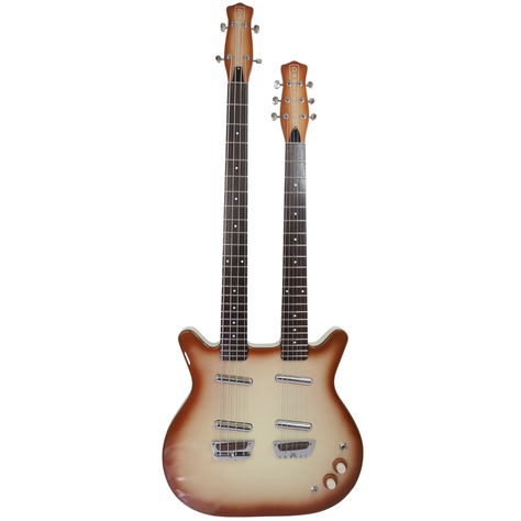 Guitarra/Bajo Doble Mástil Copper Burst DB604 Danelectro-0