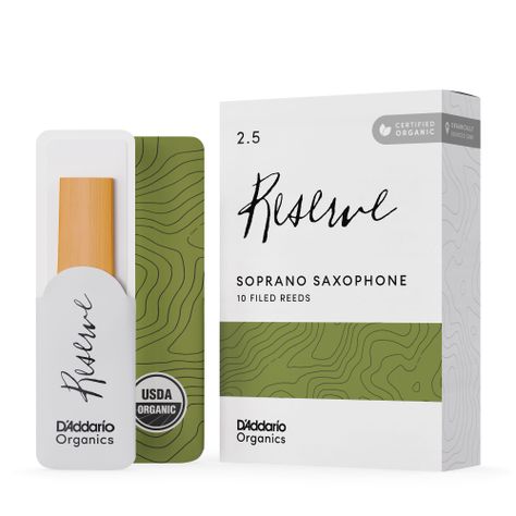 Cañas Saxo Soprano 2.5 Organic Reserve Pack 10 Daddario-0