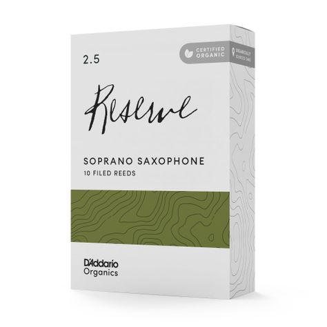 Cañas Saxo Soprano 2.5 Organic Reserve Pack 10 Daddario-1