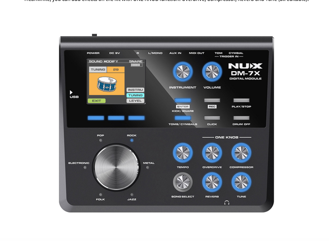 Batería Electrónica Dm-7X Nux-2