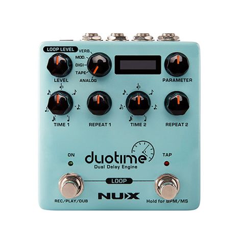 Pedal de Efectos NUX Delay Dual Engine Duotime NDD-6-0