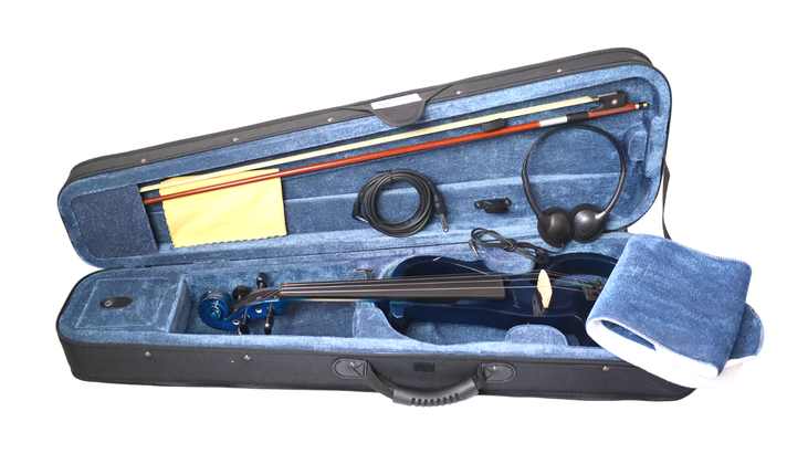 Violín Eléctrico Livorno 4/4 Azul LIV-E-41BL-4