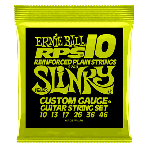 SET DE CUERDAS ERNIE  BALL REGULAR SLINKY RPS 10 – 46-0