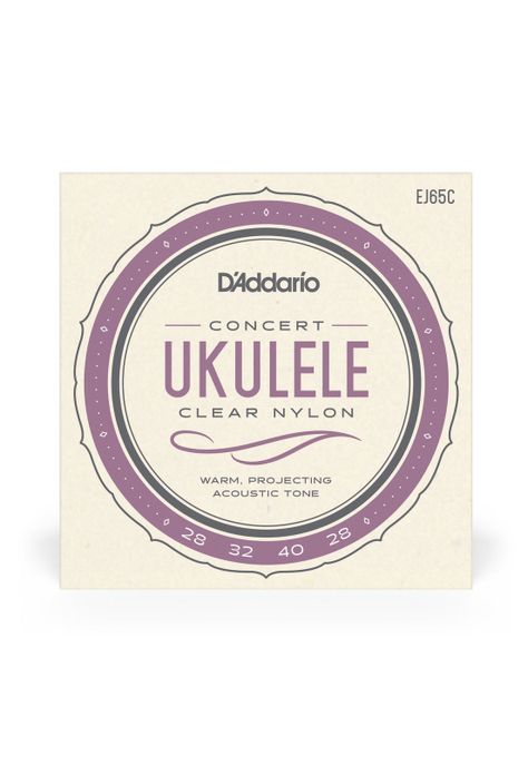 Set de cuerdas Ukelele Concert Clear EJ65C Daddario-2