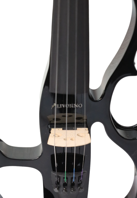 Violín Eléctrico Livorno 4/4 Negro LIV-E-41BK-3