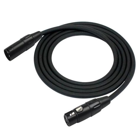 Cable Micrófono Negro Kirlin 3Mts Mpc-470Pb-3-2