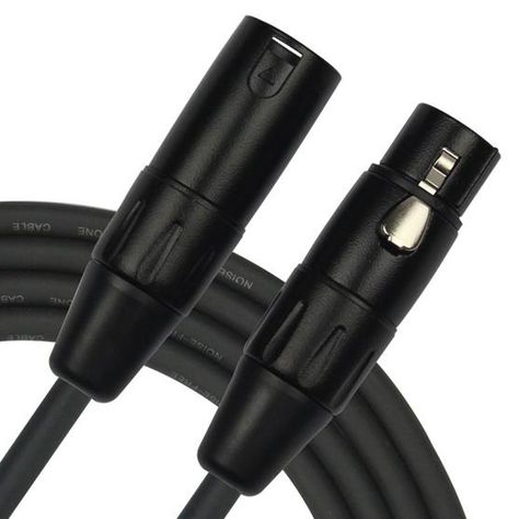 Cable Micrófono Negro Kirlin 3Mts Mpc-470Pb-3-0