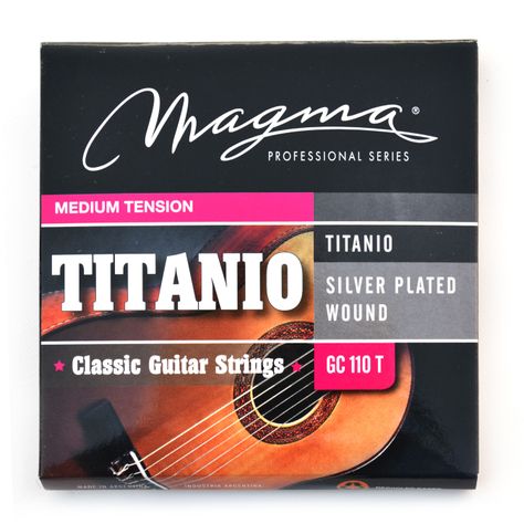 Set Cuerdas Guitarra Clásica Titanio GC110T Magma-0