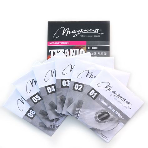 Set Cuerdas Guitarra Clásica Titanio GC110T Magma-3
