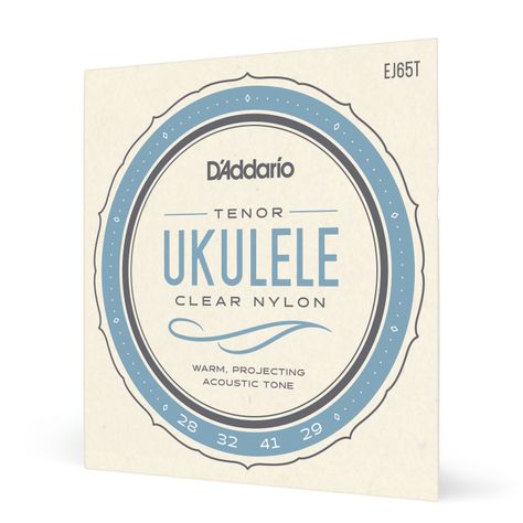 Set de cuerdas Ukelele Tenor Clear EJ65T Daddario-0