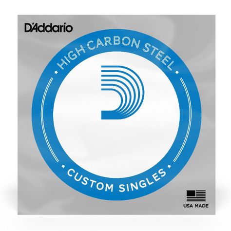 Cuerda suelta Single Plain Steel 014 PL014 Daddario-0