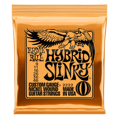 SET DE CUERDAS ERNIE  BALL HYBRID SLINKY 9 – 46-0