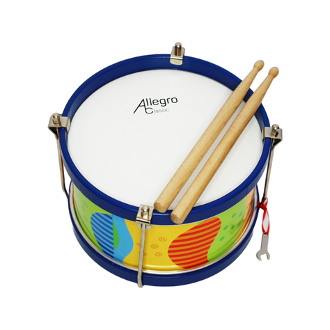 Tamborín Para Niños 8'' Diseño Multicolor ALL-TK-D Allegro-0