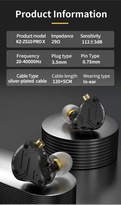 KZ Audífono ZS10 PRO X-MIC-4