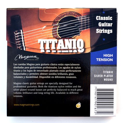 Set Cuerdas Guitarra Clásica Titanio GC120T Magma-1