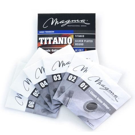 Set Cuerdas Guitarra Clásica Titanio GC120T Magma-3