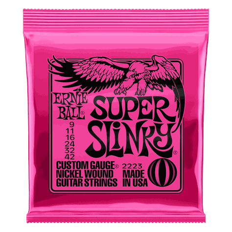 SET DE CUERDAS ERNIE  BALL SUPER SLINKY 9 – 42-0