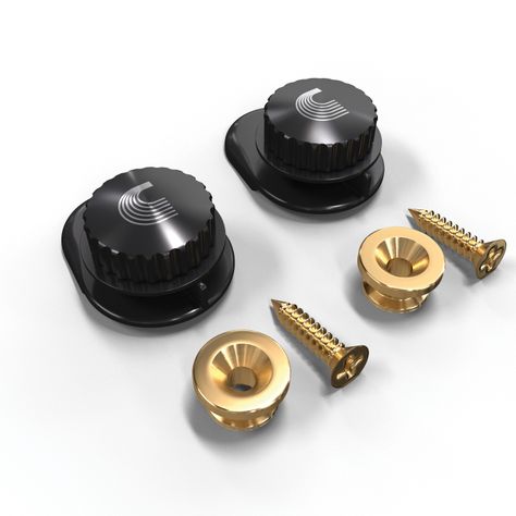 Strap Lock XLR8 Gold PW-SLS-03 Daddario-0
