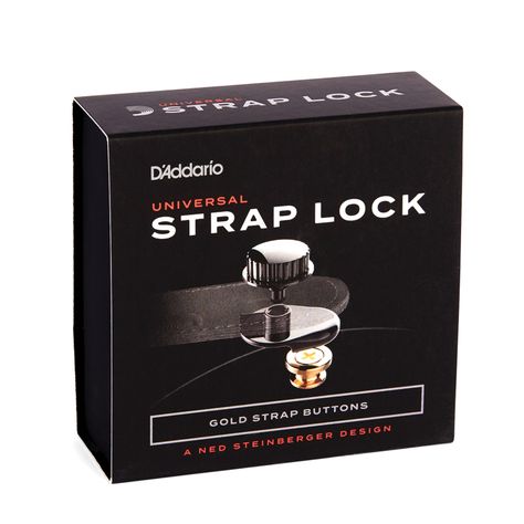 Strap Lock XLR8 Gold PW-SLS-03 Daddario-3