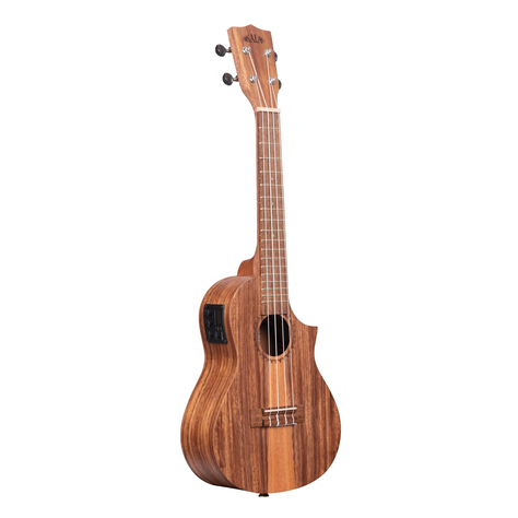 Ukelele Kala Teak Tri-Top Concierto Eq-3