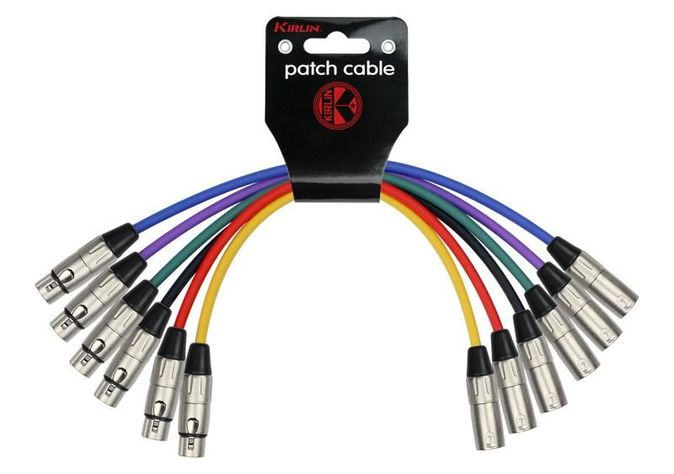 Juego 6 Cables Microfono 0,3M Xlr Macho-Hembra Mp6-480-0.3M-0