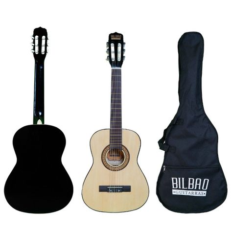 Guitarra Acústica para Niño Bilbao BIL-12-NT + Funda-0