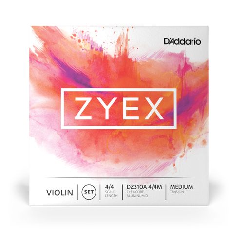 Set Cuerdas Violín 4/4 Zyex Alum DZ310A 4/4M Daddario-1