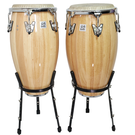 Set conga 11.75 & 12.5 xH30'' natural + stand-0
