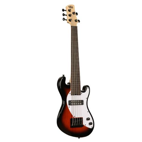 U-Bass Cuerpo Sólido 5 Cuerdas Fretless Tobacco Burst Ubass-SB5-TB-FL Kala-1