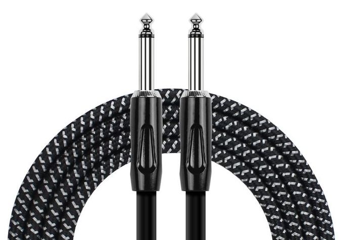 Cable de Instrumento Kirlin 10M 1/4'' Mono Plug Tejido Iwcx-201B-10-0