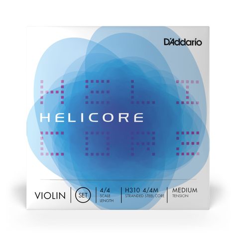 Set de cuerdas Violín 4/4 Helicore Med H310 4/4M Daddario-1