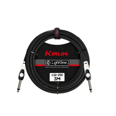Pack 6 Cables De Instrumento 3 Mts Kirlin Negro-0