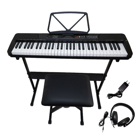 Full pack Teclado 61 teclas + Stand + Silla + Aud. Ton-650 BK Tonic-0