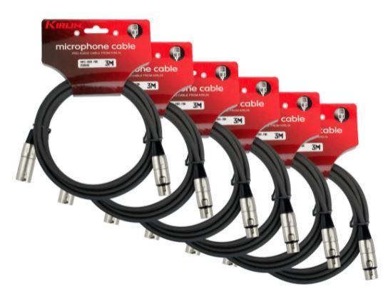 Pack 6 cableMicrofonoSeriecXlr3M Mpc6-280-3-0