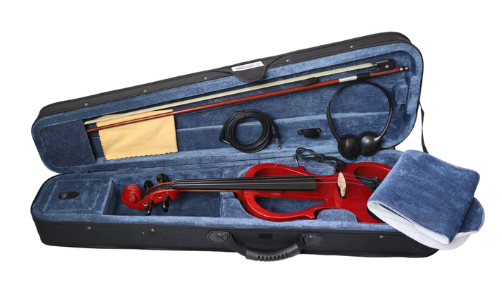 Violín Eléctrico Livorno 4/4 Rojo LIV-E-40RD-4