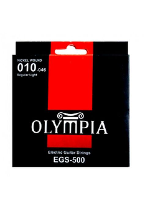 Set Guitarra Eléctrica Olympia Regular 10-46 Egs 500-0