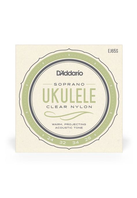 Set de cuerdas Ukelele Soprano Clear EJ65S Daddario-2