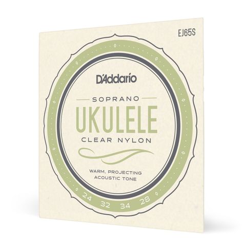 Set de cuerdas Ukelele Soprano Clear EJ65S Daddario-0