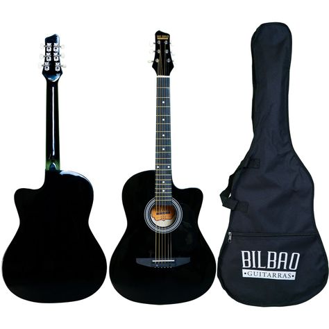 Guitarra Acústica Bilbao BIL-38C-BK + Funda-0
