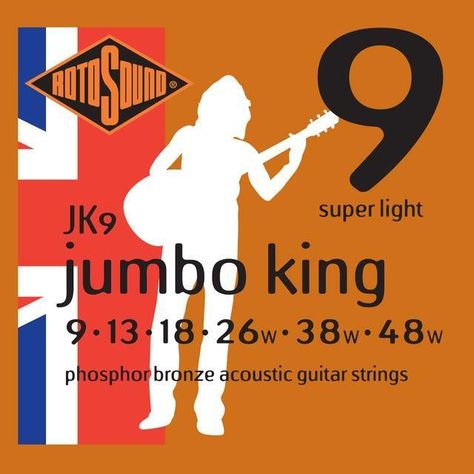 Set Guitarra Electroacústica Rotosound Jk9 (Jumbo King)-0