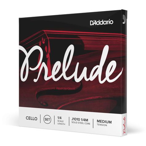 Set cuerdas Cello Prelude 1/4 Med J1010 1/4M Daddario-0