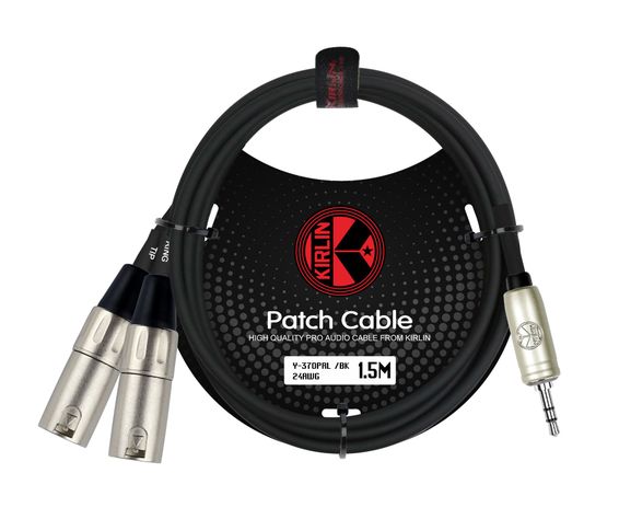 Cable Y Mini Plug-2Xlr Macho 3M Y-370Pr-3 Kirlin-1